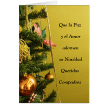 El EL Amor de Que La Paz y adornen a su Navidad Co Tarjeta
