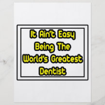Él el dentista más grande… del mundo fácil de Aint Tarjetas Publicitarias