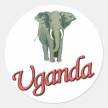 El elefante africano etiqueta