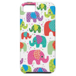 El elefante colorido embroma el caso del iphone 5  iPhone 5 protector