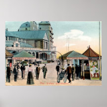 El embarcadero del vintage bloquea el balneario de impresiones