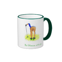 El encanto del golf tazas
