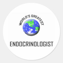 El endocrinólogo más grande del mundo etiquetas redondas