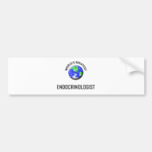 El endocrinólogo más grande del mundo pegatina de parachoque