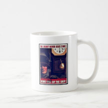 ¡El enemigo nunca mata a tiempo! Taza De Café