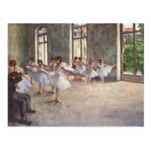 El ensayo del ballet cerca desgasifica postal