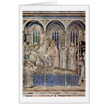 El entierro de San Martín de Simone Martini Felicitación