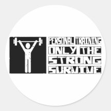 El entrenamiento personal sobrevive pegatina
