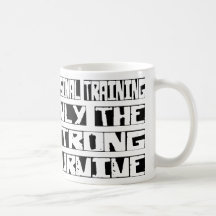 El entrenamiento personal sobrevive taza
