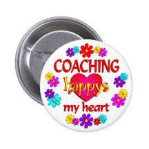 El entrenar feliz pin