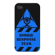 El equipo de la respuesta del zombi guarda calma y iPhone 4/4S carcasas