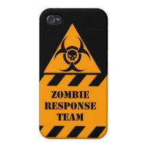 El equipo de la respuesta del zombi guarda calma y iPhone 4/4S funda