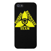 El equipo de la respuesta del zombi guarda calma y iPhone 5 carcasas