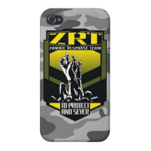 El equipo de la respuesta del zombi guarda calma y iPhone 4/4S funda