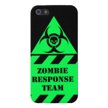 El equipo de la respuesta del zombi guarda calma y iPhone 5 funda
