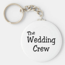 El equipo del boda llaveros