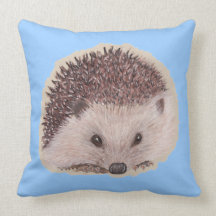 El erizo (azul) almohada