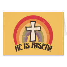 Él es Pascua religiosa subida Tarjeta