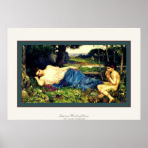 El escuchar su ~ dulce J.W. Waterhouse de las tube Posters