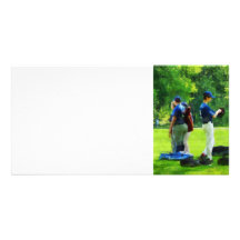 El esperar a ir a golpear tarjeta con foto personalizada