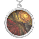 El espiral del collar de la plata del extracto de 