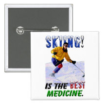 El esquí es la mejor medicina pin