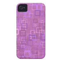 El estallido retro del arte pop ajusta la púrpura  iPhone 4 Case-Mate cárcasas