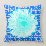 El estallido retro florece la almohada almohadas