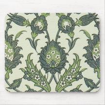El estampado de plores de Racinet - Mousepad Tapete De Ratón