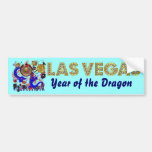 El estilo del casino de Vegas ve por favor notas Pegatina De Parachoque