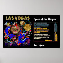El estilo del casino de Vegas ve por favor notas Posters