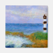 El estrellarse agita por el faro, imán