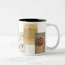 El estudio de Davinvi de la anatomía Tazas De Café