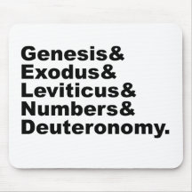 El éxodo Leviticus de la génesis de Pentateuch el  Tapete De Ratón
