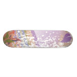 el extracto del arco iris del verano florece vecto patineta personalizada