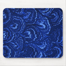 El extracto retro remolina azul Mousepad del zafir
