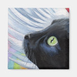 El extremo del arco iris - imán con alas del gato 