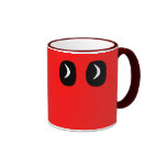 el fantasma redondeado observa color de fondo de e tazas de café
