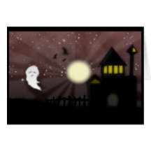 El fantasma y la casa encantada tarjeton