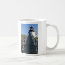 El faro principal del búho, Maine Tazas De Café