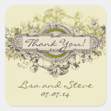 El favor floral del boda del vintage le agradece p