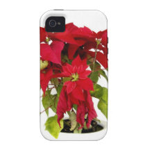 El feliz árbol del día de fiesta del navidad adorn iPhone 4 funda