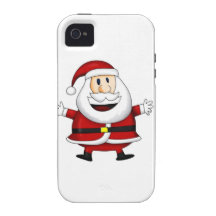 El feliz árbol del día de fiesta del navidad adorn iPhone 4 carcasas