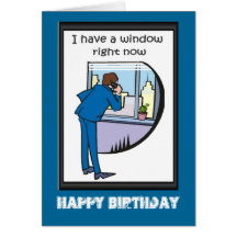 El feliz cumpleaños, II tiene una ventana Tarjeta