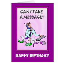 El feliz cumpleaños, puede I tomar un mensaje Tarjetas