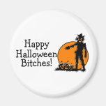 El feliz Halloween Bitches el espantapájaros Iman