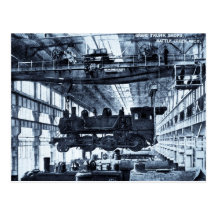 El ferrocarril magnífico del tronco hace compras c postales
