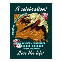 El fiesta bicentenario de Luisiana del carnaval co Tarjeta Postal