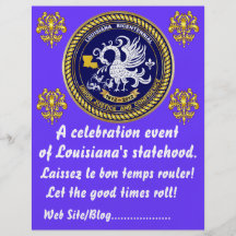 El fiesta bicentenario del carnaval de Luisiana co Tarjetas Publicitarias
