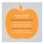 El fiesta de Halloween de la calabaza de Chevron i Invitaciones Personales